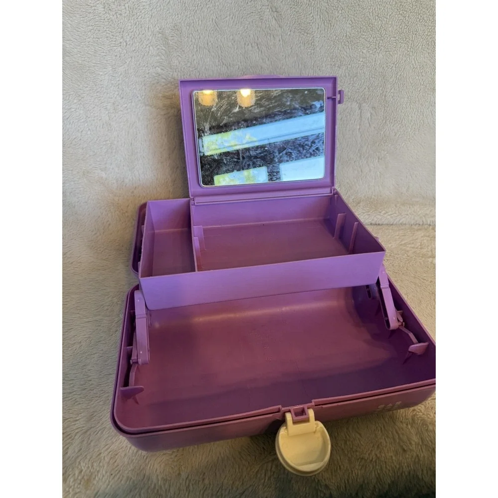 Caboodles Lavender/Light Purple Makeup Carrying Case/Box Vintage